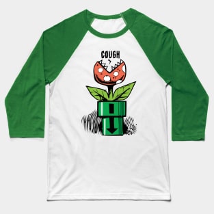 Cartoon Plant Cough Baseball T-Shirt